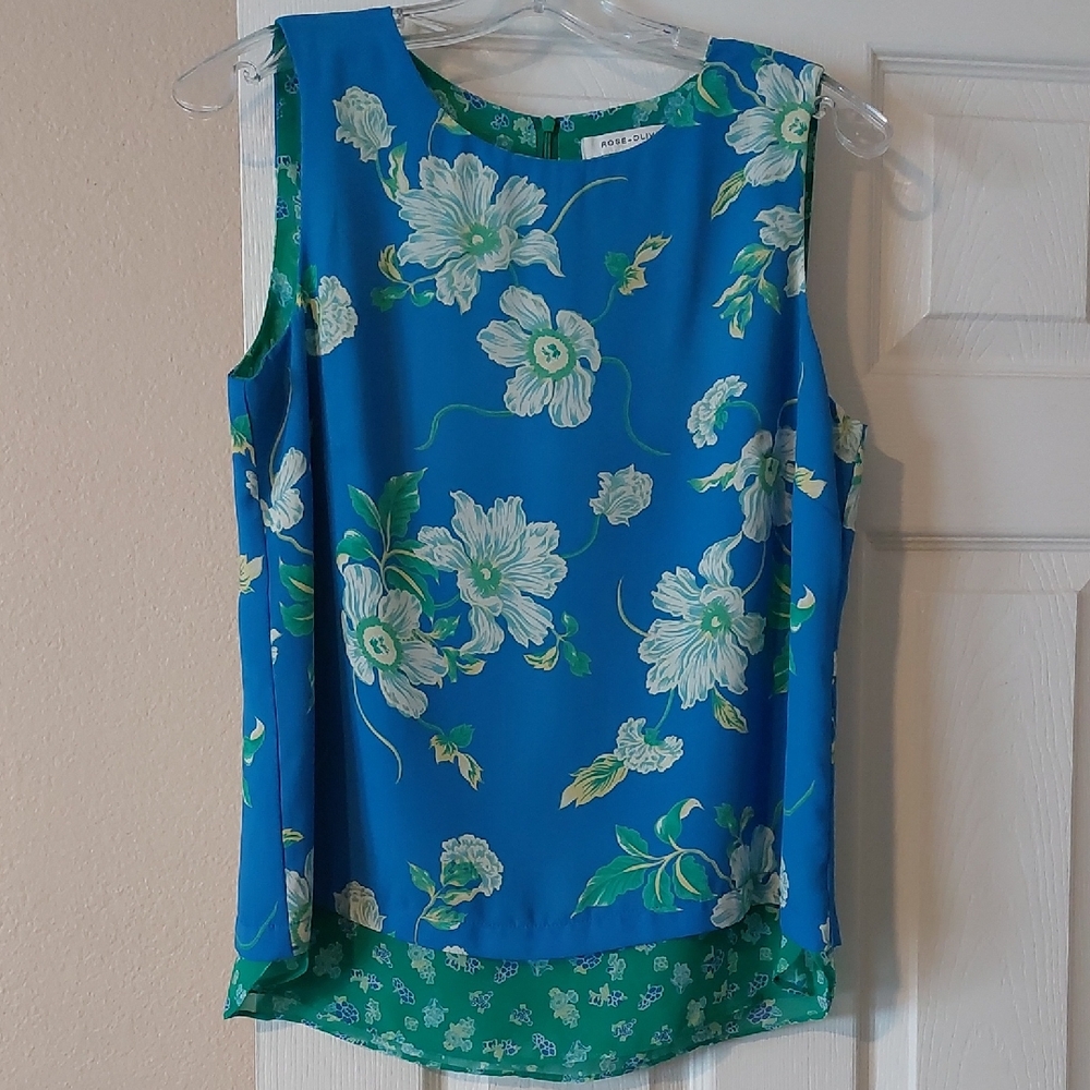 Rose+Olive Layered Floral Top